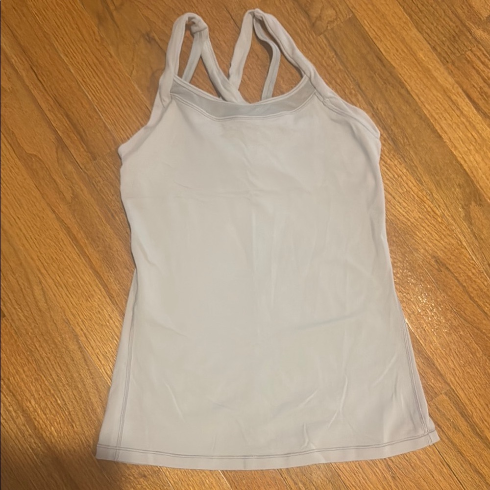 Lululemon Athletica Light Gray Tank Top